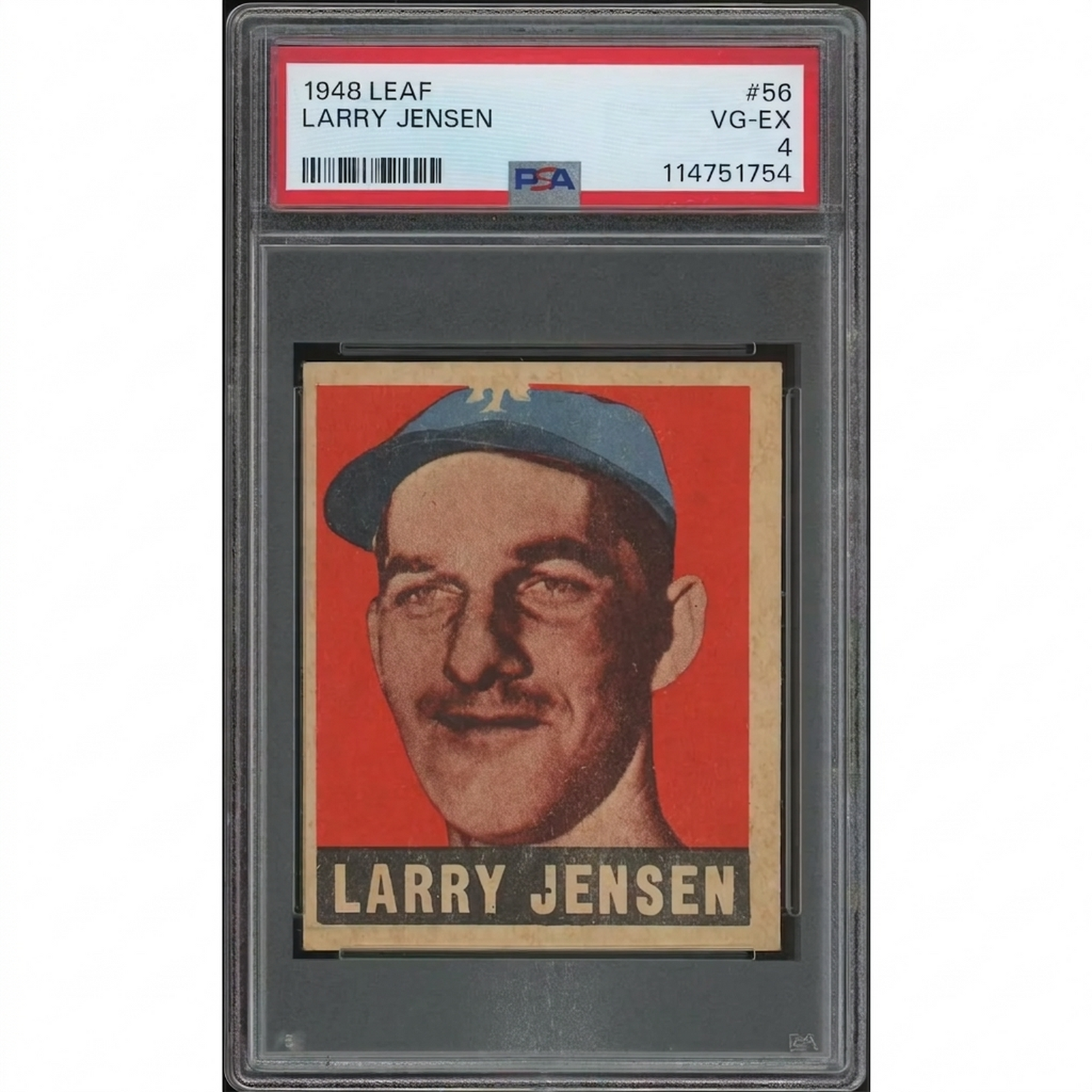 1948 Leaf Baseball #56 Larry Jensen | PSA 4 (VG-EX)