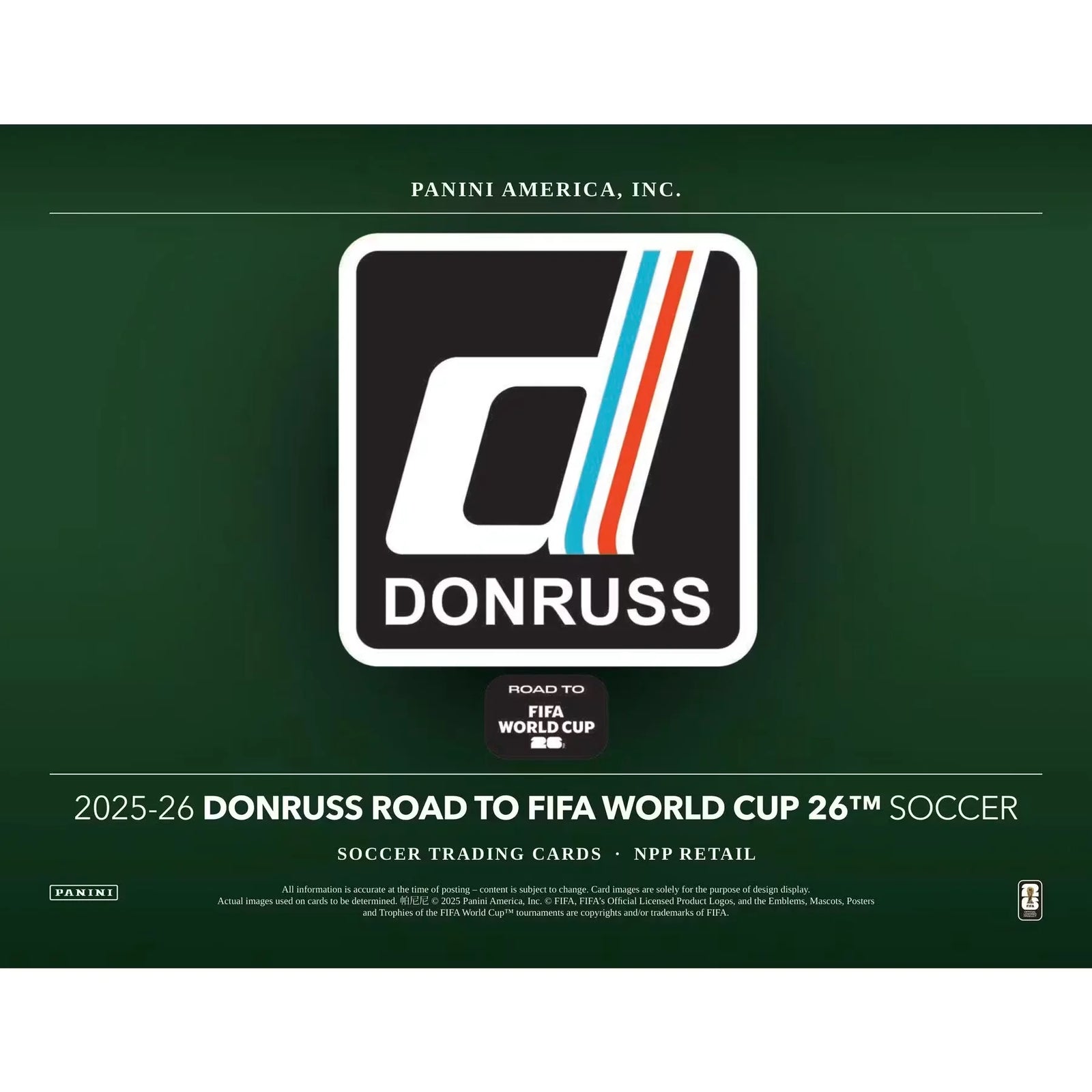DRAFT - 2025/26 Panini Donruss Road to FIFA World Cup Soccer Blaster Box