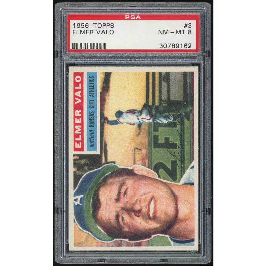 1956 Topps #3 Elmer Valo Card | PSA 8