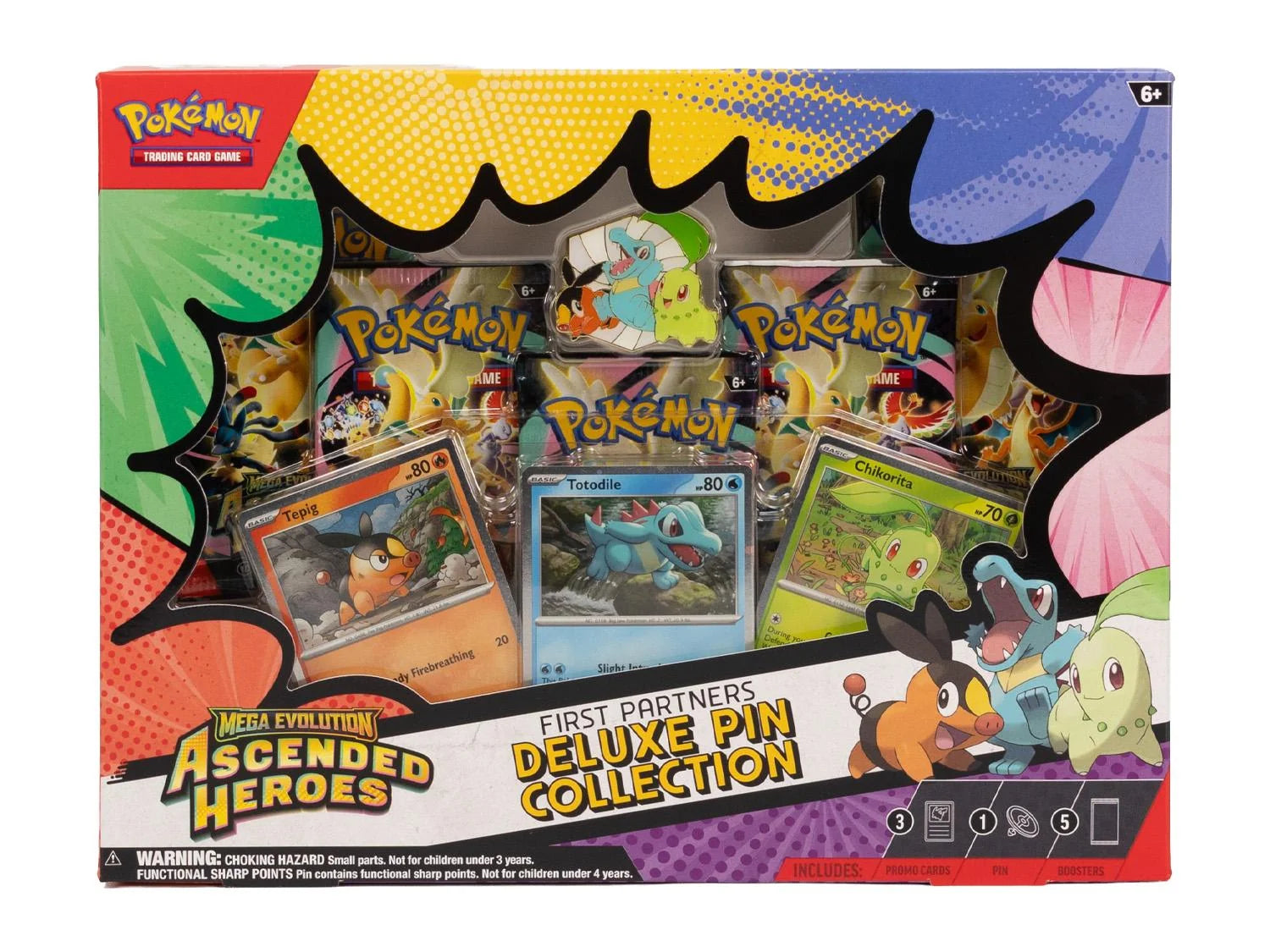 DRAFT - Pokemon Mega Evolution Ascended Heroes First Partners Deluxe Pin | dacardworld:BVCK0IL28P