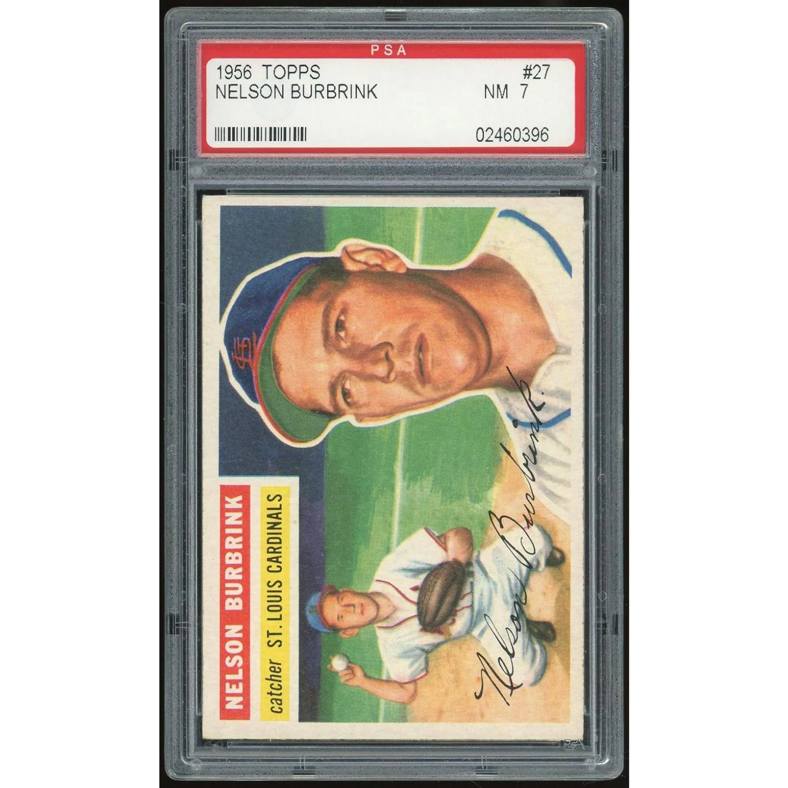 1956 Topps #27 Nelson Burbrink | PSA 7