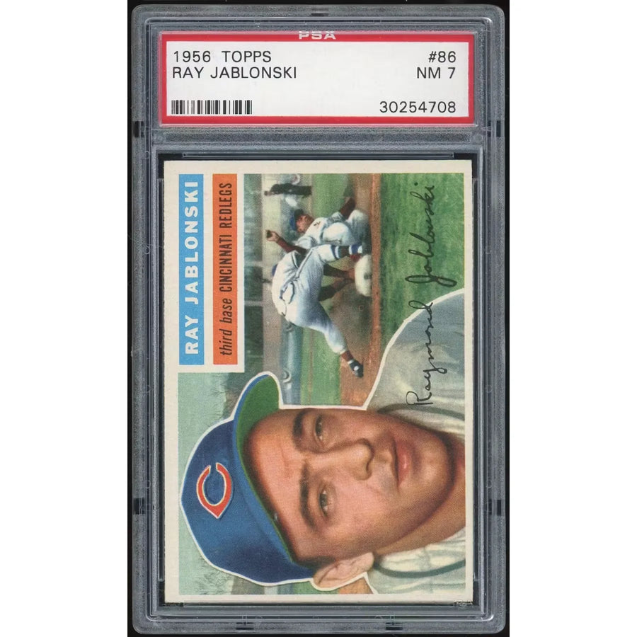 1956 Topps #86 Ray Jablonski Card | PSA 7