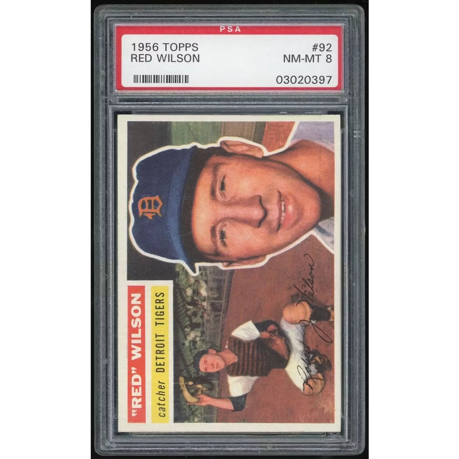 1956 Topps #92 Red Wilson | PSA 8