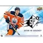 DRAFT - Just In 2018/19 Upper Deck SPx Hockey Hobby Box