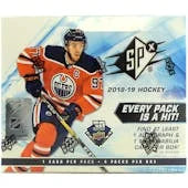 DRAFT - Just In 2018/19 Upper Deck SPx Hockey Hobby Box