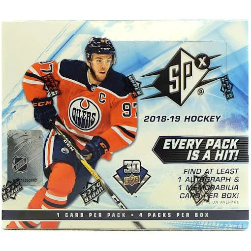 DRAFT - Just In 2018/19 Upper Deck SPx Hockey Hobby Box