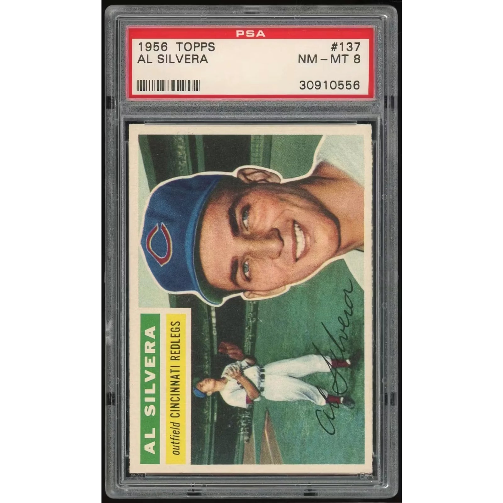 1956 Topps #137 Al Silvera Baseball Card | PSA 8