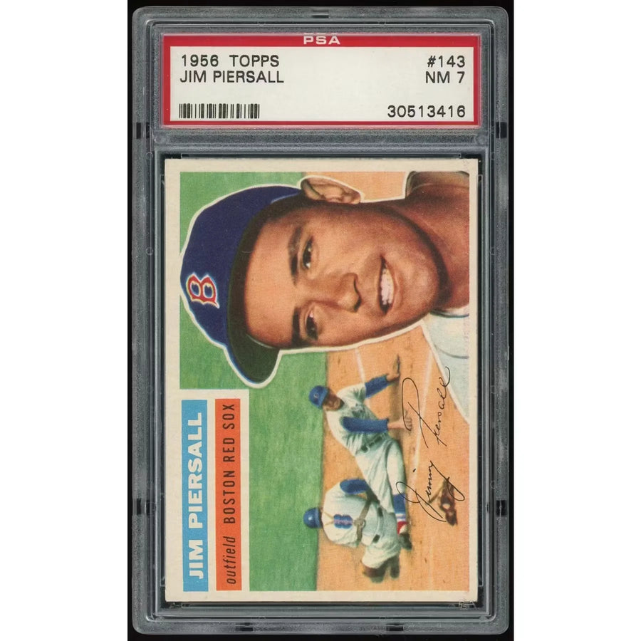 1956 Topps #143 Jim Piersall Baseball Card | PSA 7