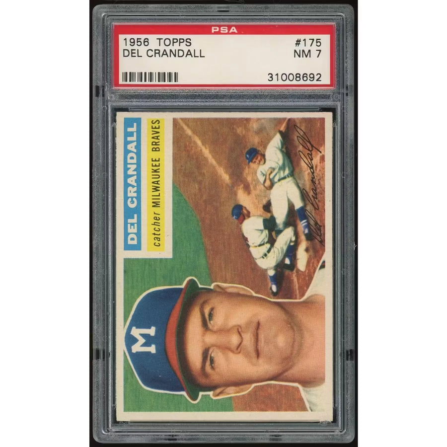 1956 Topps #175 Del Crandall Baseball Card | PSA 7