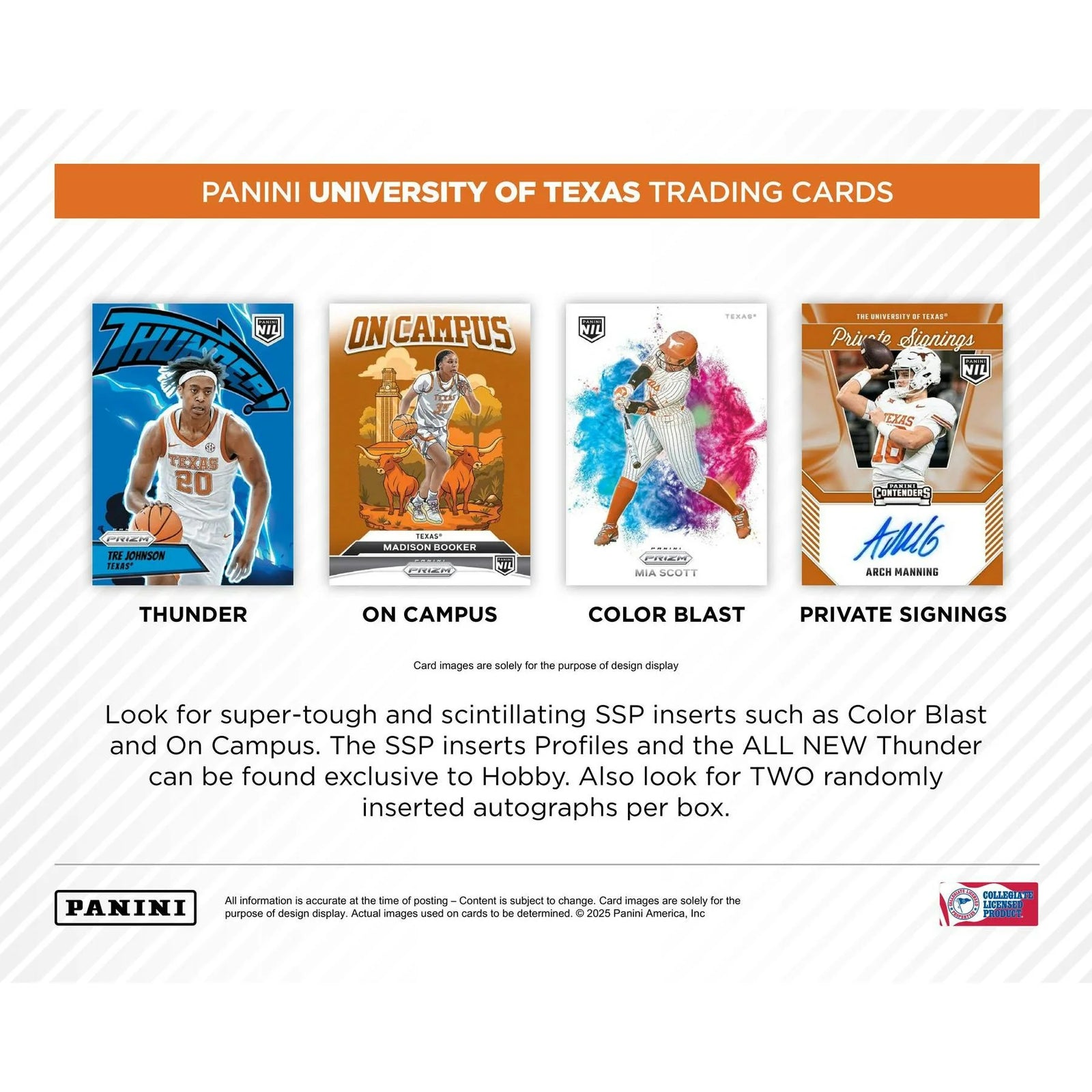 DRAFT - 2025 Panini NIL Texas Longhorns Hobby Box | dacardworld:BVCN0QV2AT