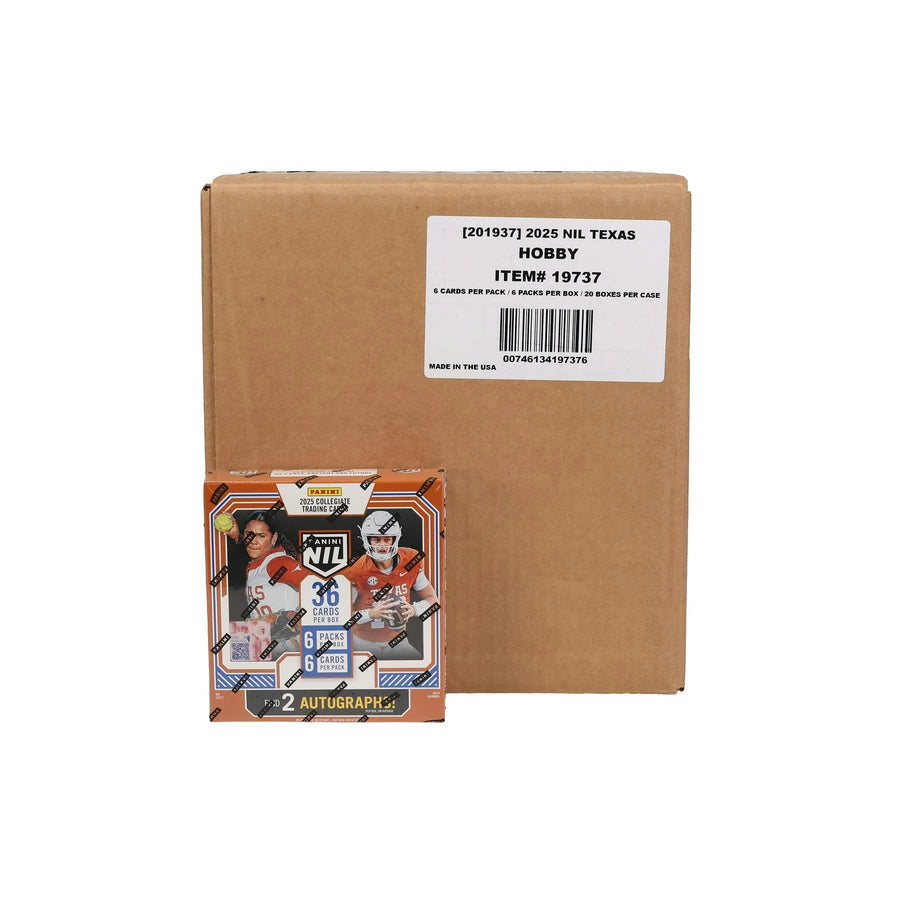 DRAFT - 2025 Panini NIL Texas Longhorns Hobby 20-Box Case | Sealed