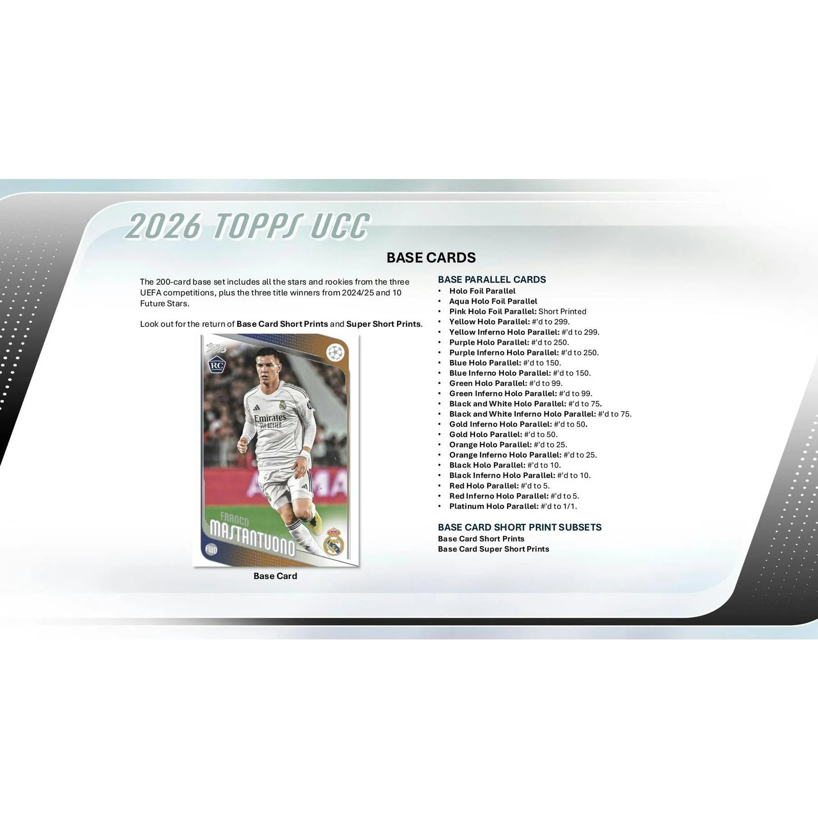 DRAFT - New 2025/26 Topps UEFA Club Competitions Soccer Blaster 40-Box Case