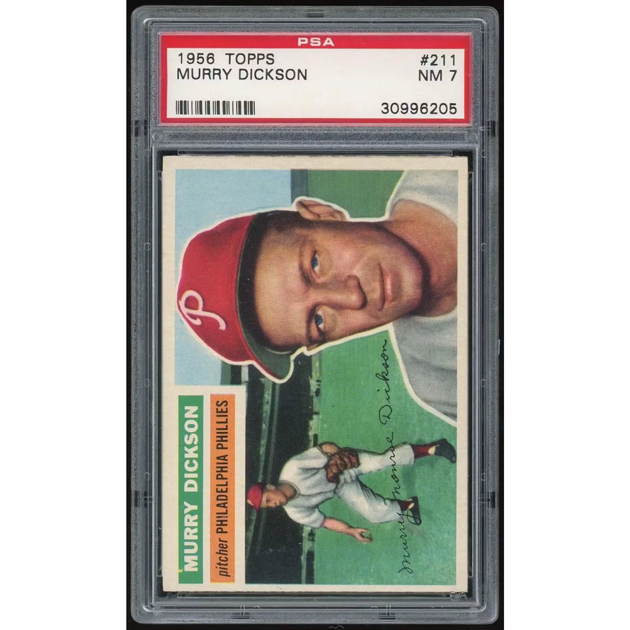 Murry Dickson 1956 Topps #211 Card | PSA 7