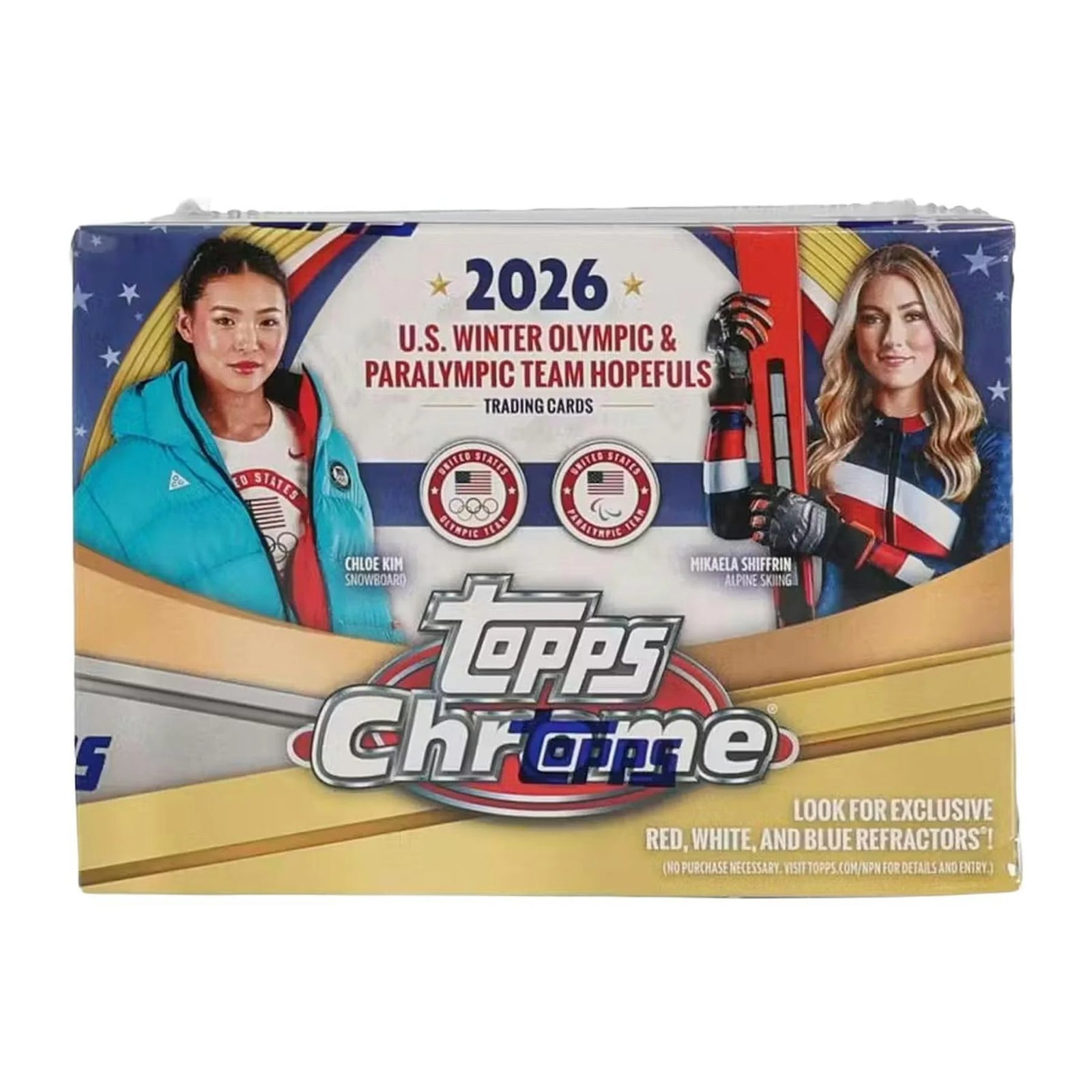 DRAFT - New 2026 Topps Chrome U.S. Olympics Blaster 40-Box Case