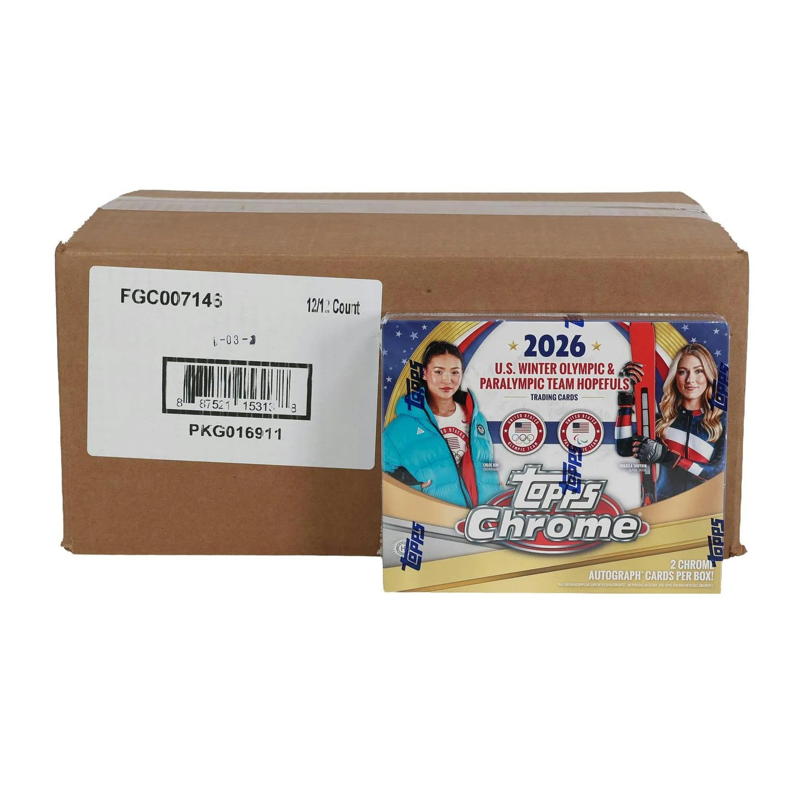 DRAFT - 2026 Topps Chrome U.S. Olympics Hobby 12-Box Case