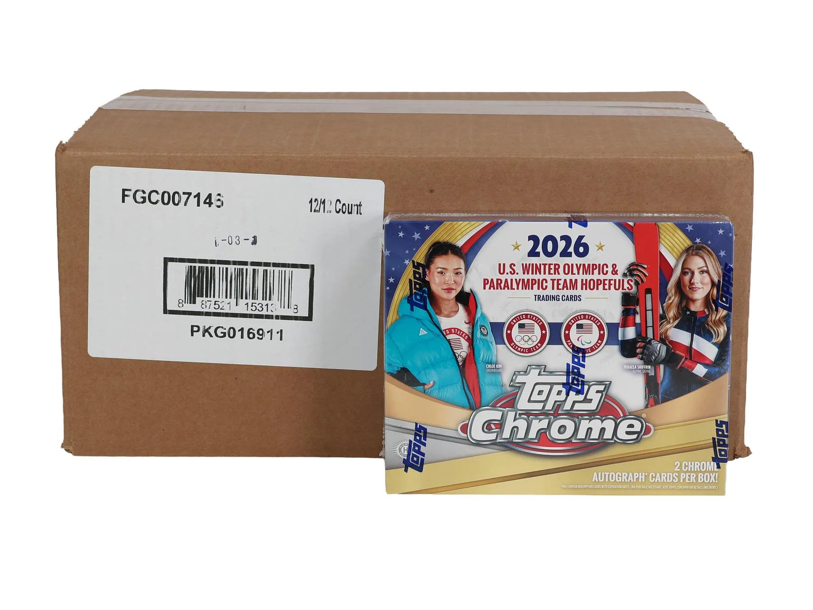 DRAFT - 2026 Topps Chrome U.S. Olympics Hobby 12-Box Case