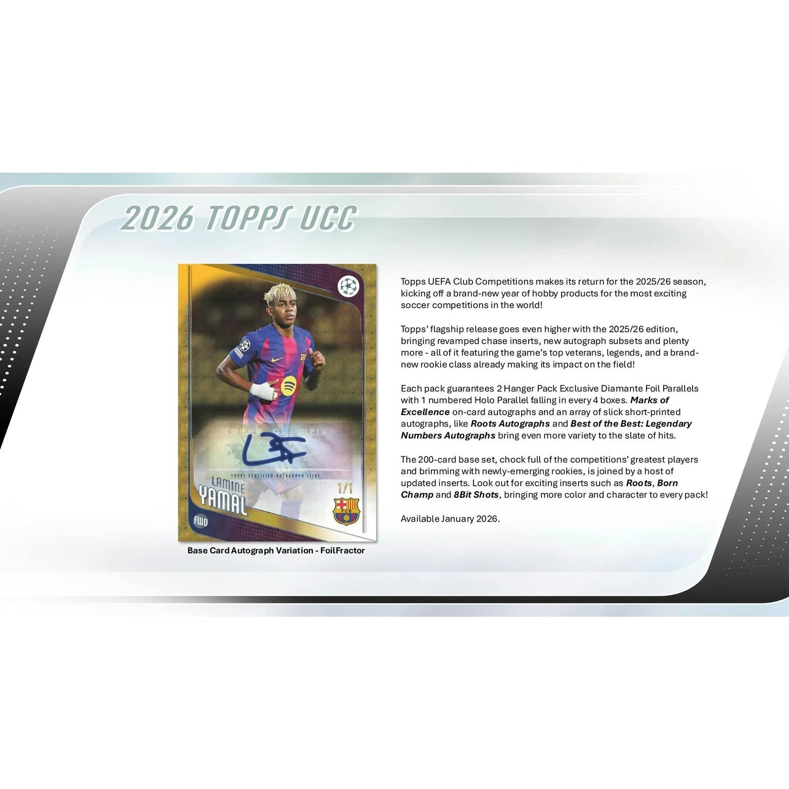 DRAFT - Just In 2025/26 Topps UEFA Club Competitions Soccer Hanger 64-Box Case