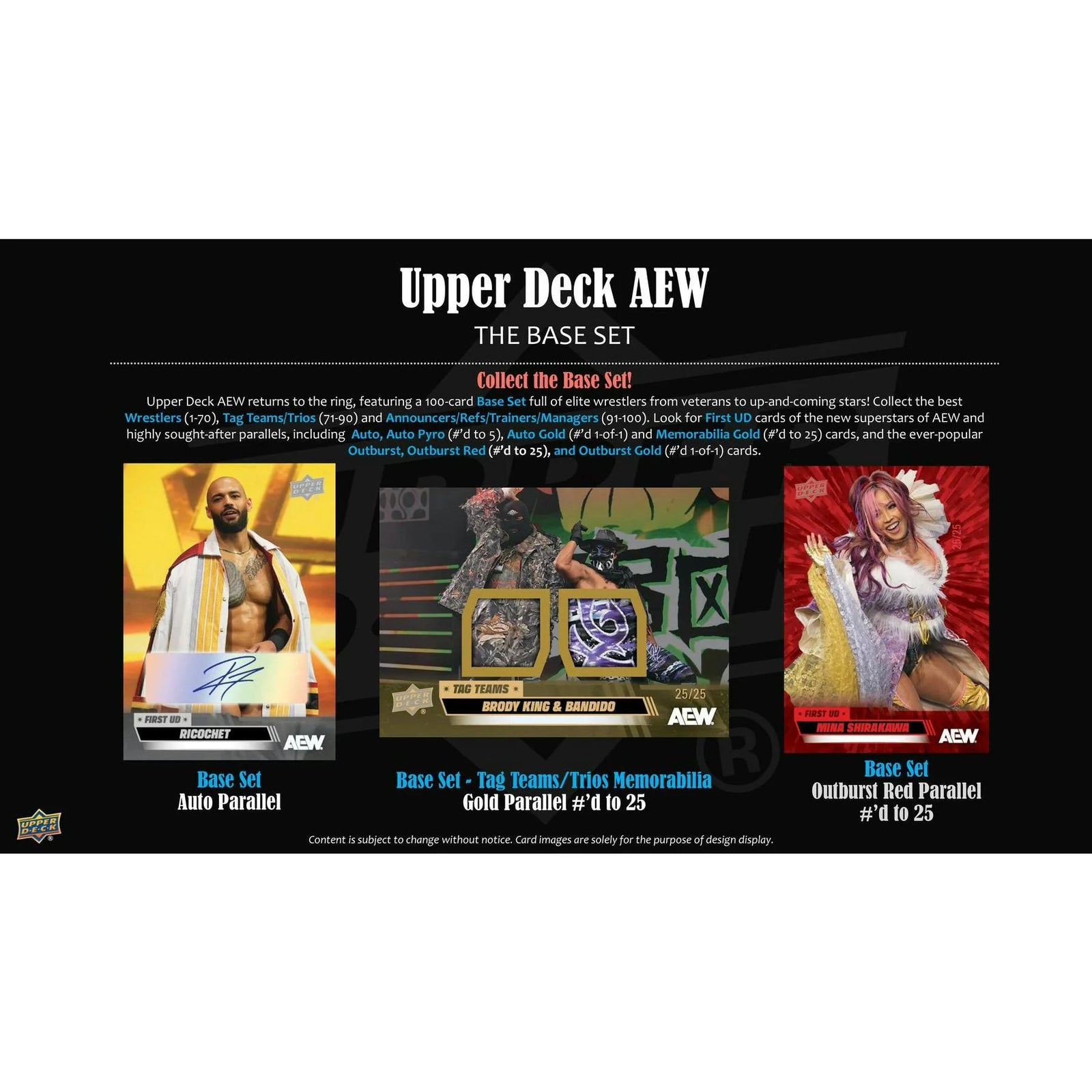 DRAFT - Presell 2026 Upper Deck AEW All Elite Wrestling Hobby 16-Box Case (Presell) Releases Jun. 10th, 2026