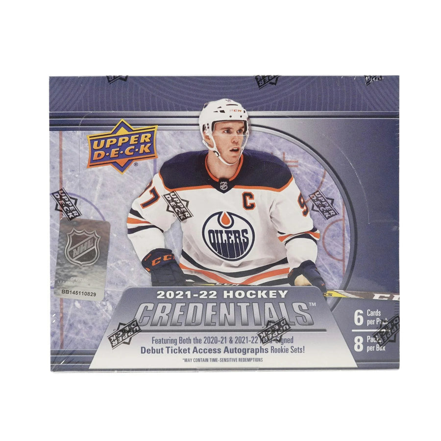 DRAFT - 2021-22 Upper Deck Credentials Hockey Hobby Box | dacardworld:BVCP0SIHDW