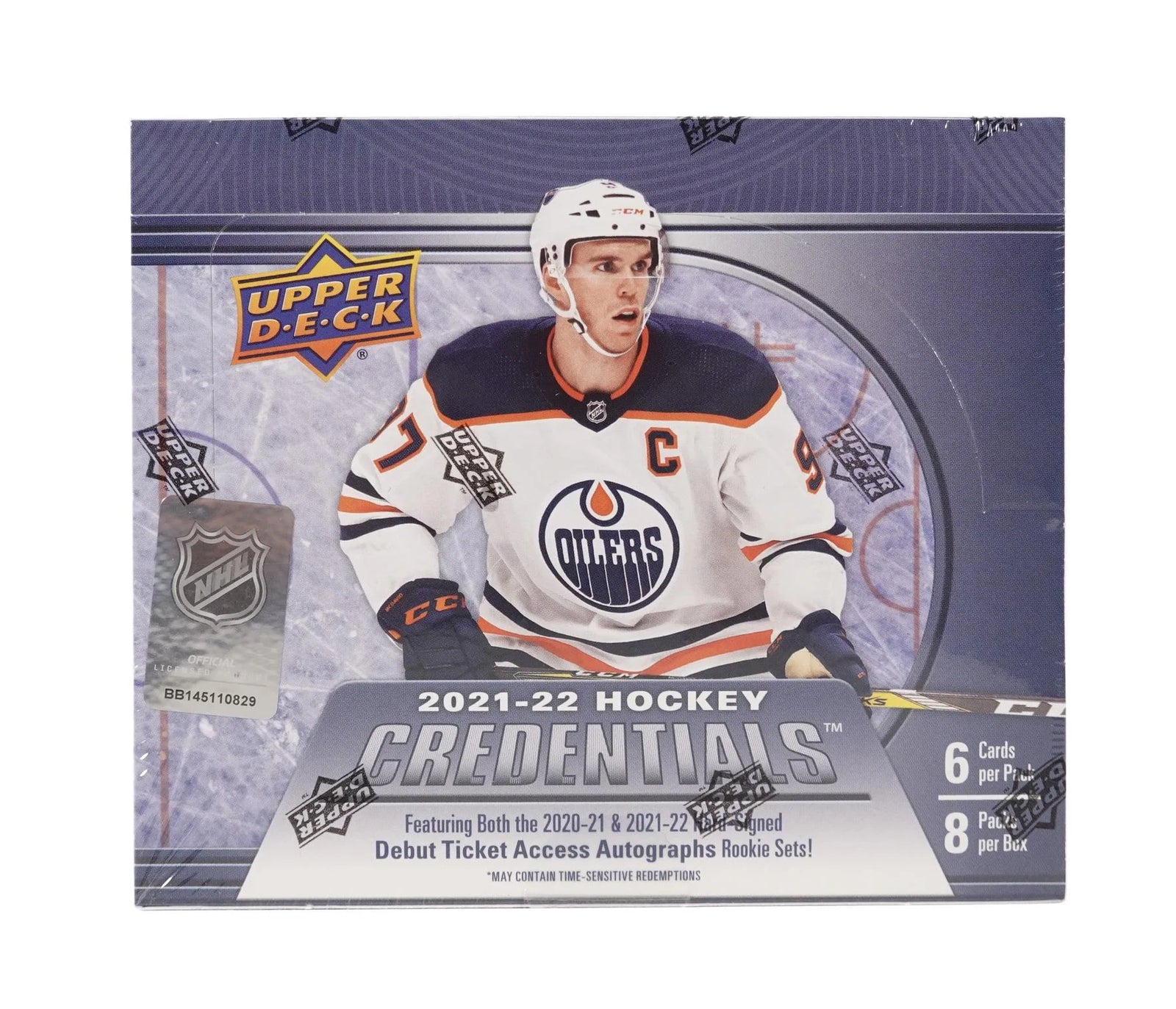 DRAFT - 2021-22 Upper Deck Credentials Hockey Hobby Box | dacardworld:BVCP0SIHDW