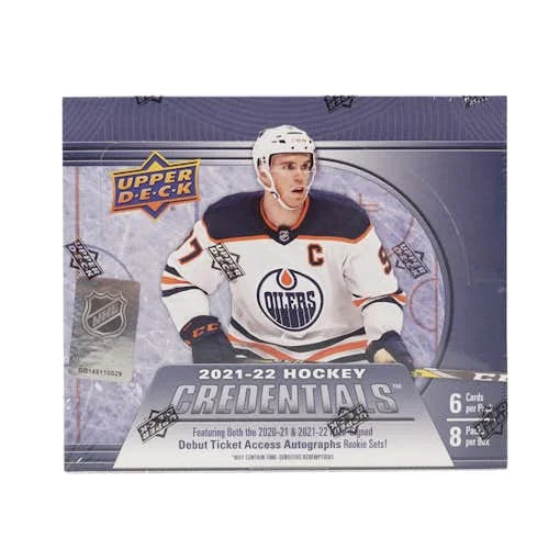 DRAFT - 2021-22 Upper Deck Credentials Hockey Hobby Box | dacardworld:BVCP0SIHDW
