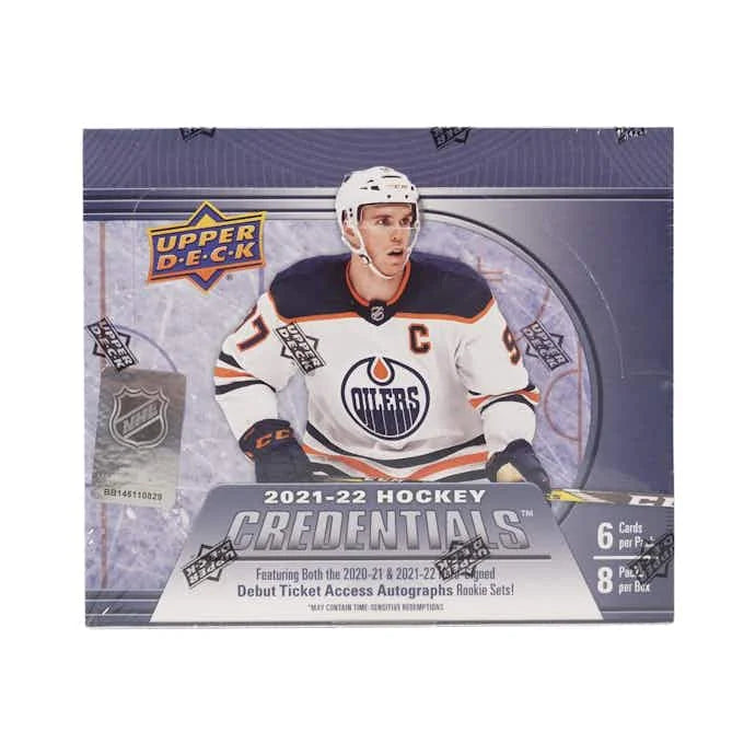 DRAFT - 2021-22 Upper Deck Credentials Hockey Hobby Box | dacardworld:BVCP0SIHDW