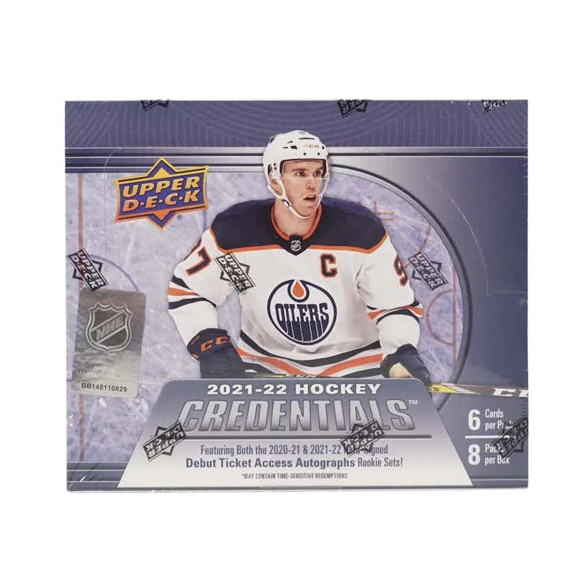 DRAFT - 2021-22 Upper Deck Credentials Hockey Hobby Box | dacardworld:BVCP0SIHDW