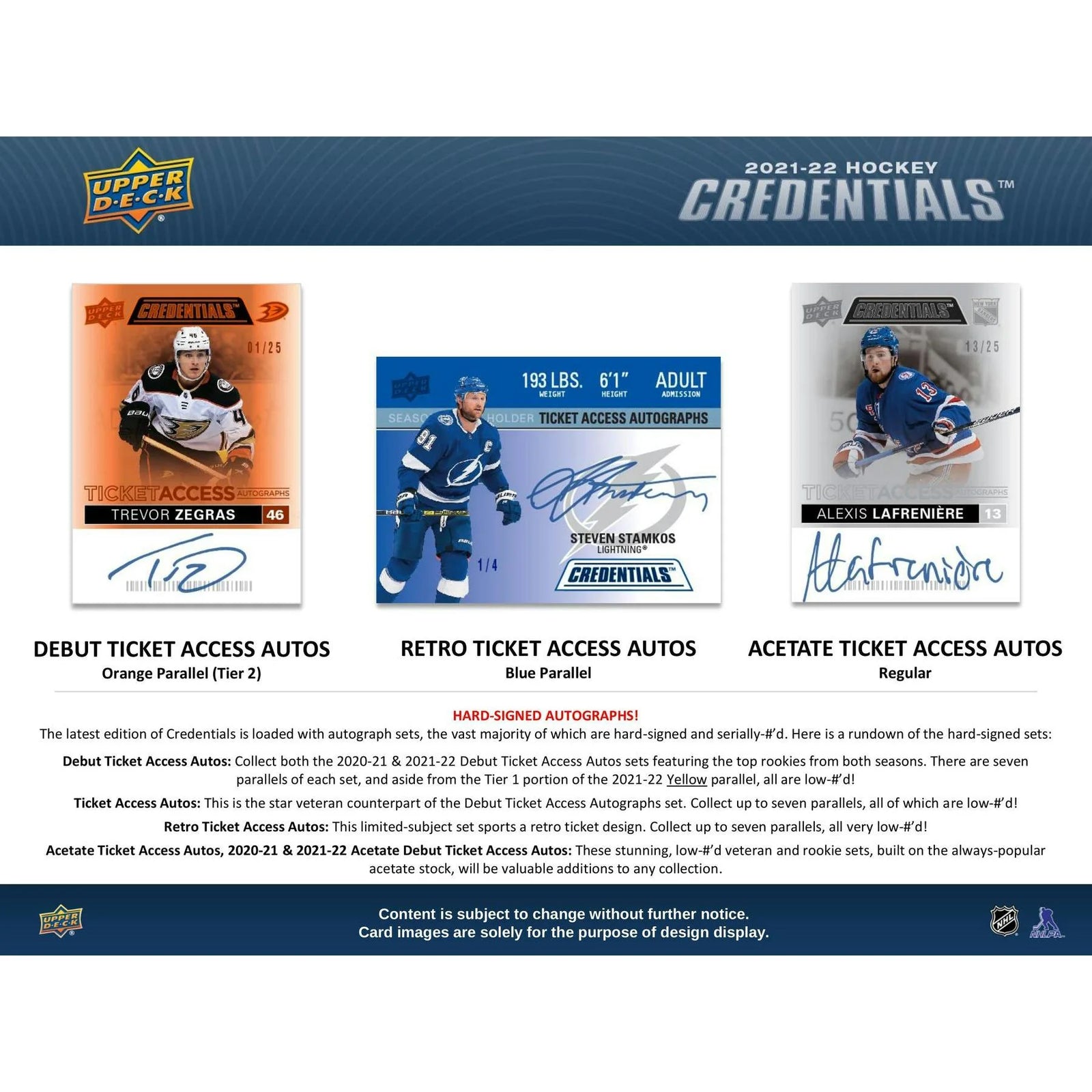 DRAFT - 2021-22 Upper Deck Credentials Hockey Hobby Box | dacardworld:BVCP0SIHDW