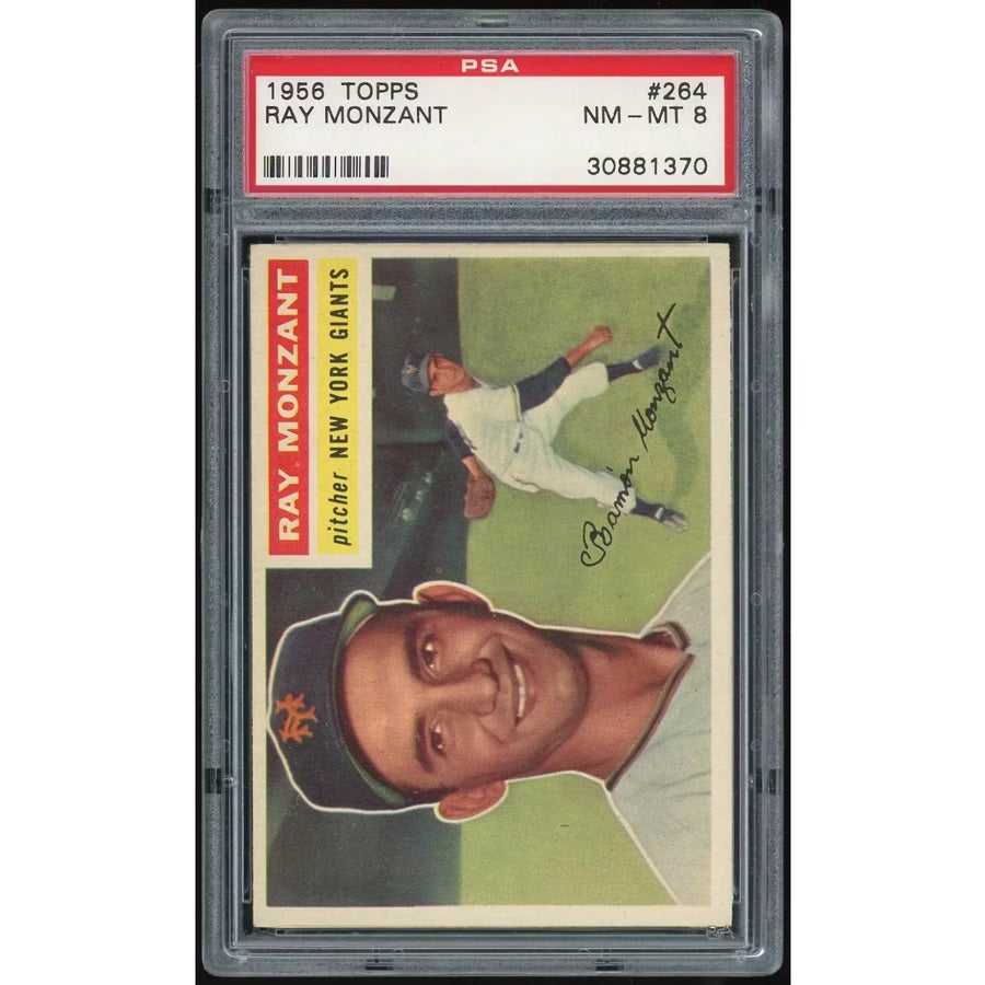 1956 Topps #264 Ray Monzant Baseball Card | PSA 8