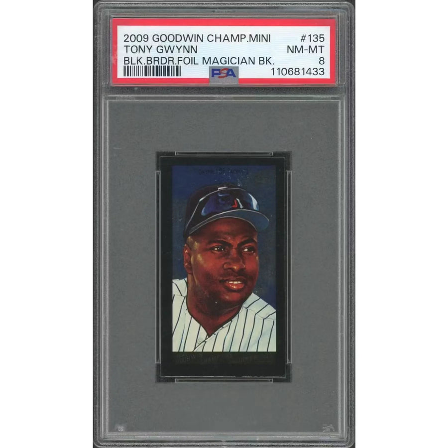 Tony Gwynn 2009 Goodwin Champions Mini Magician Foil Card | PSA 8