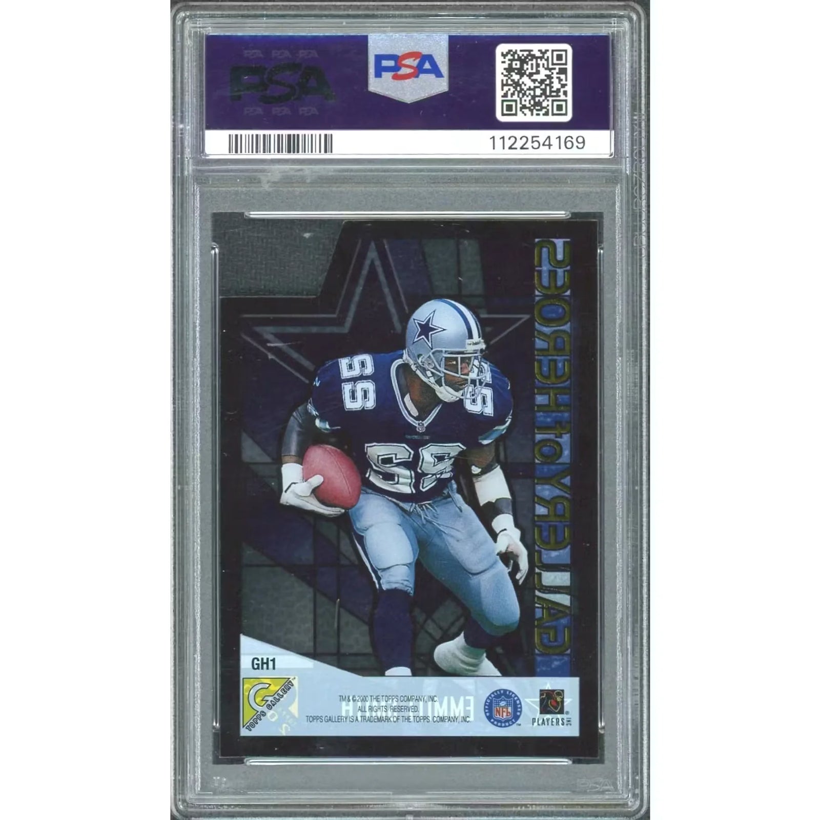 Emmitt Smith 2000 Topps Gallery of Heroes Card | PSA 9