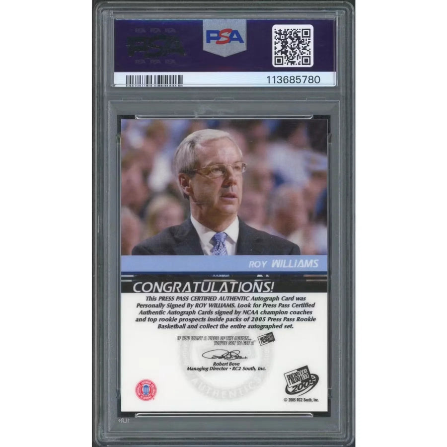 Roy Williams Signed 2005 Press Pass Card | PSA 9