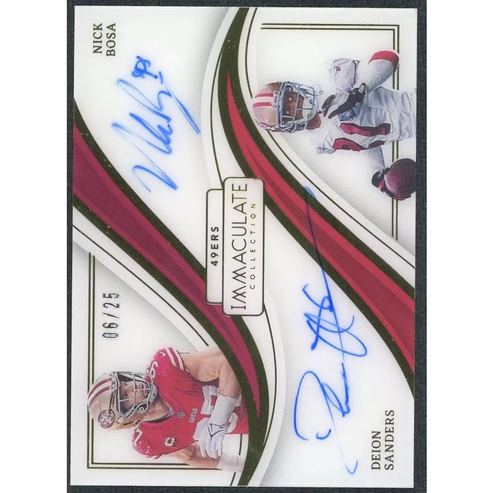 Nick Bosa & Deion Sanders Signed 2023 Immaculate Card |/25