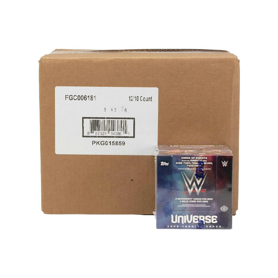 DRAFT - 2025 Topps WWE Universe Wrestling Hobby 12-Box Case