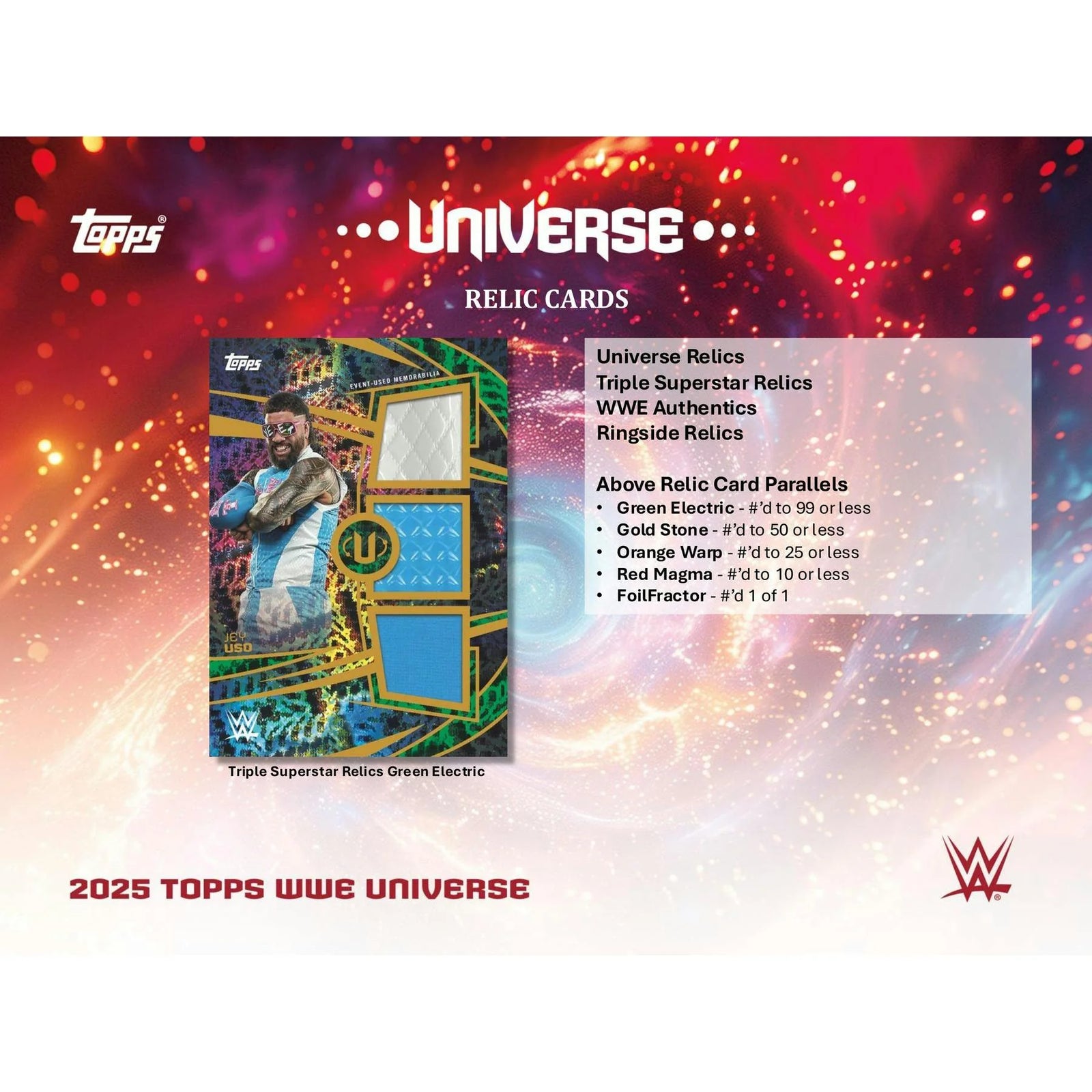 DRAFT - 2025 Topps WWE Universe Wrestling Hobby 12-Box Case