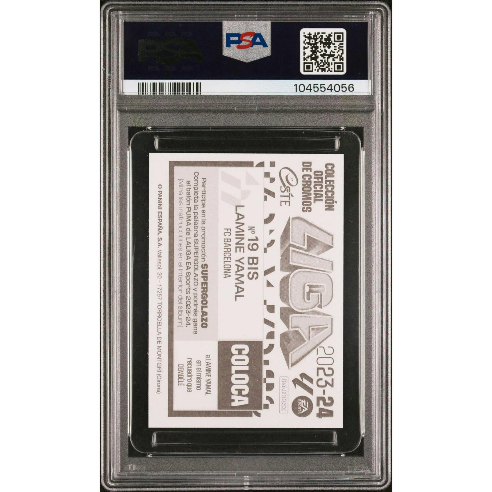 Lamine Yamal 2023 Panini Este Sticker #19BIS | PSA 9