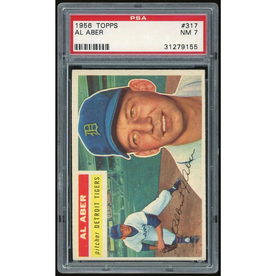 1956 Topps #317 Al Aber Baseball Card | PSA 7
