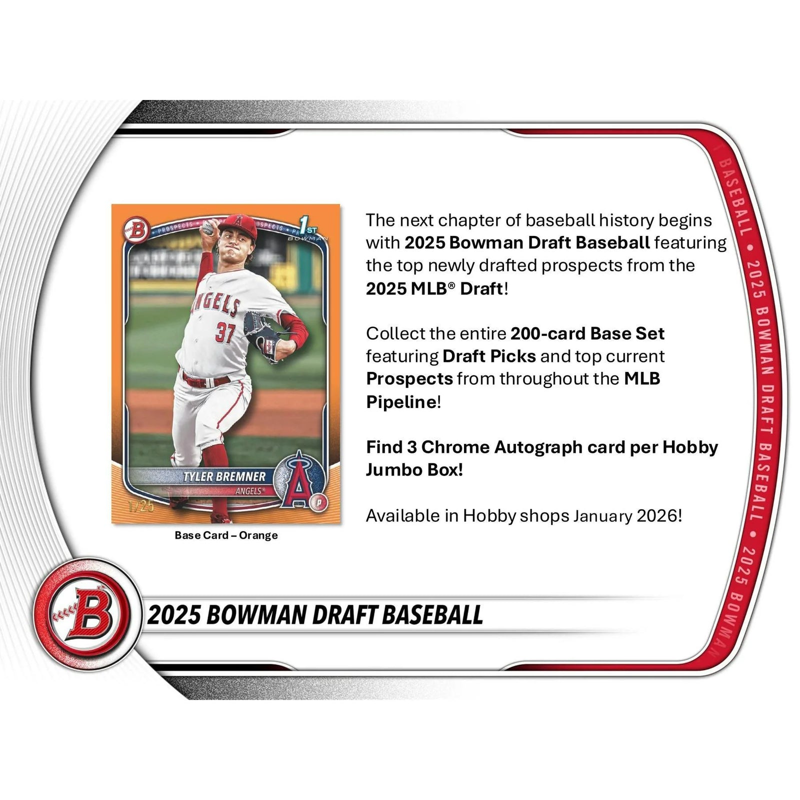 DRAFT - 2025 Bowman Draft Baseball Hobby Jumbo Box | Sealed