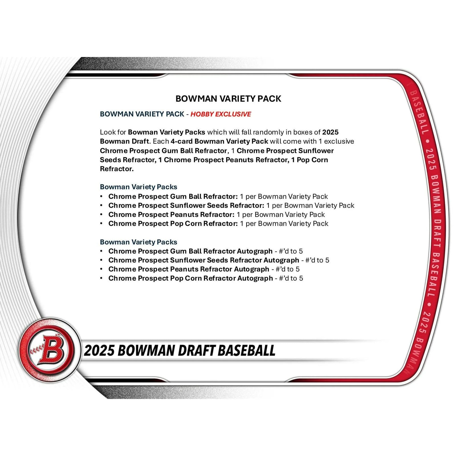 DRAFT - 2025 Bowman Draft Baseball Hobby Jumbo 8-Box Case | SKU BVCS0VNWAF