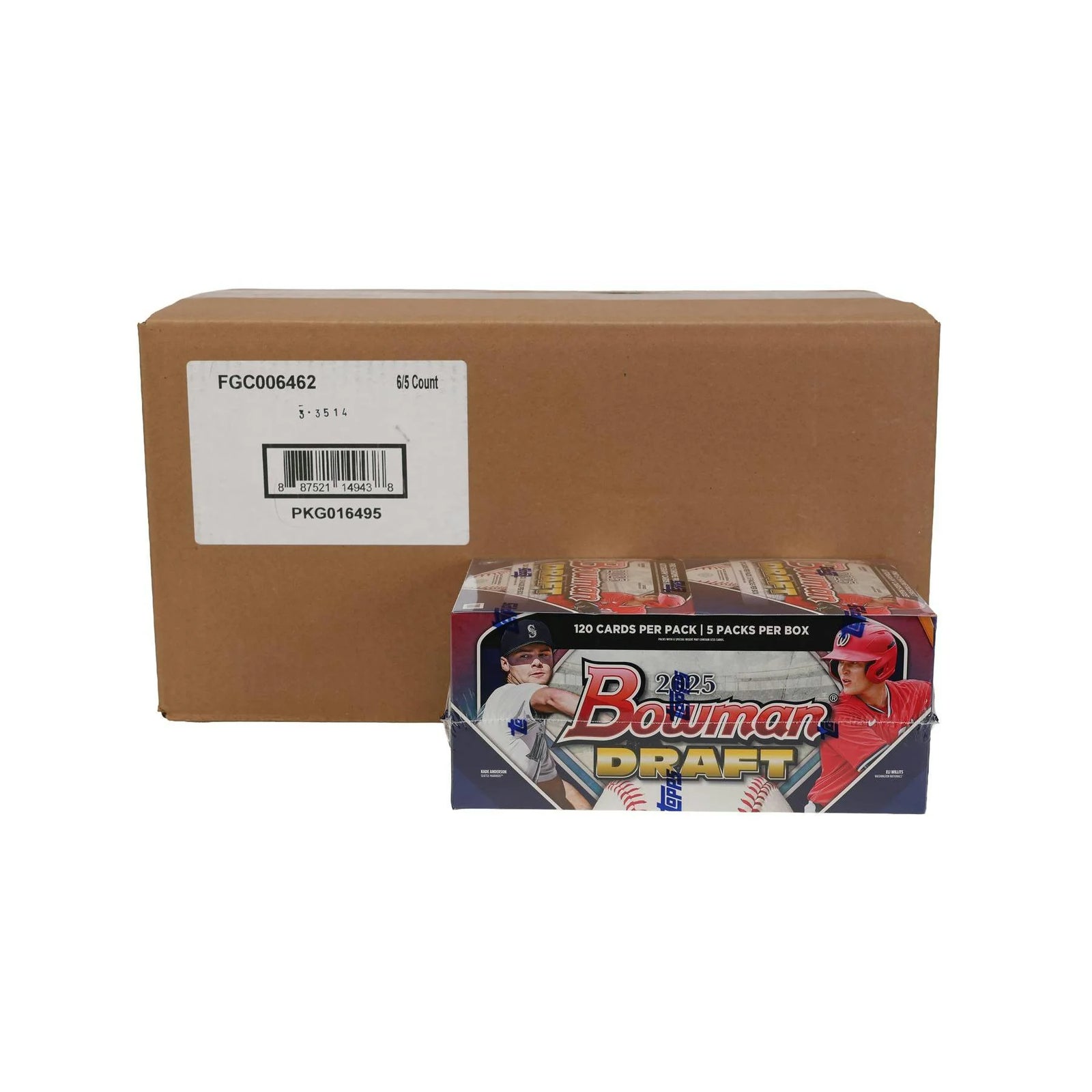 DRAFT - New 2025 Bowman Draft Baseball Super Jumbo 6-Box Case
