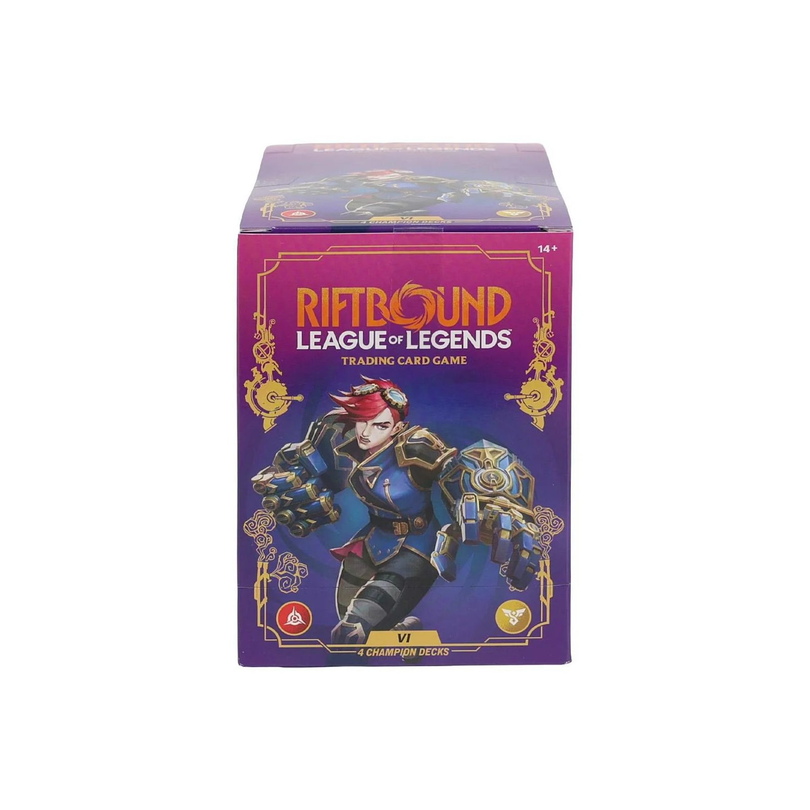 DRAFT - Riftbound League of Legends Unleashed Champion Vi 4-Deck Box