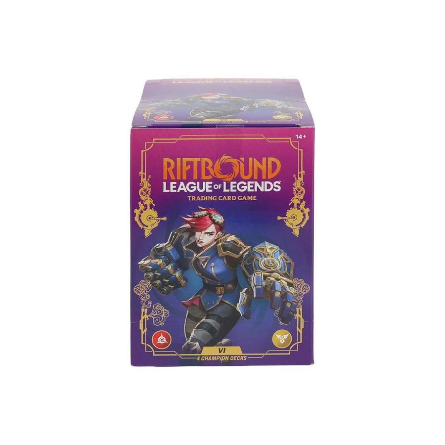 DRAFT - Riftbound League of Legends Unleashed Champion Vi 4-Deck Box