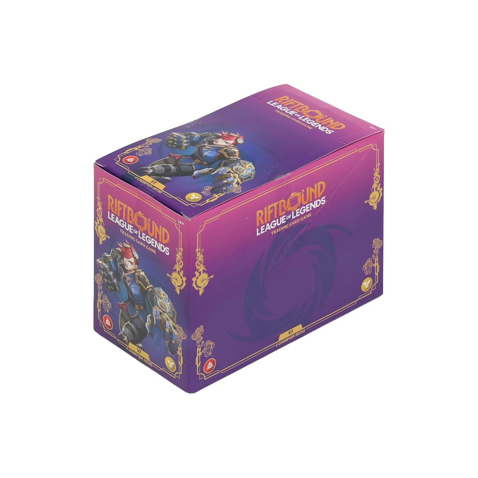 DRAFT - Riftbound League of Legends Unleashed Champion Vi 4-Deck Box