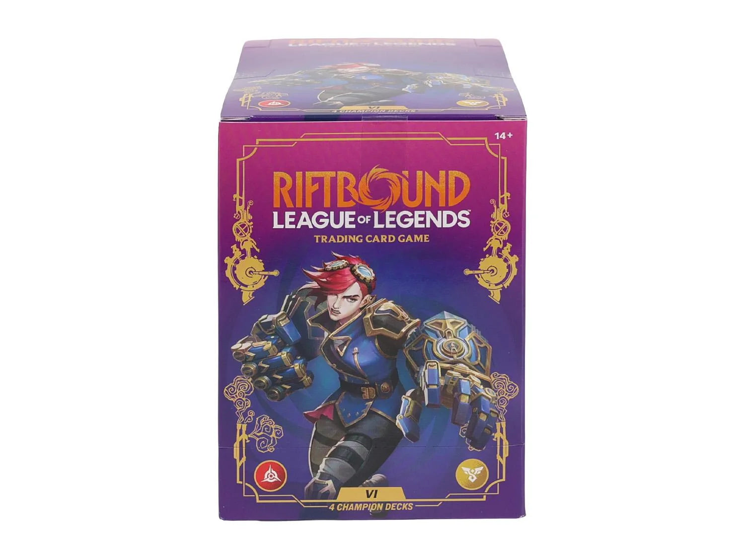 DRAFT - Riftbound League of Legends Unleashed Champion Vi 4-Deck Box