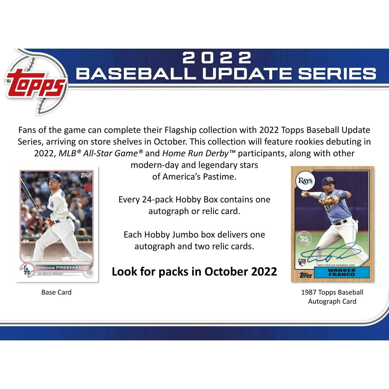 DRAFT - Just In 2022 Topps Update Series Baseball Hobby Box