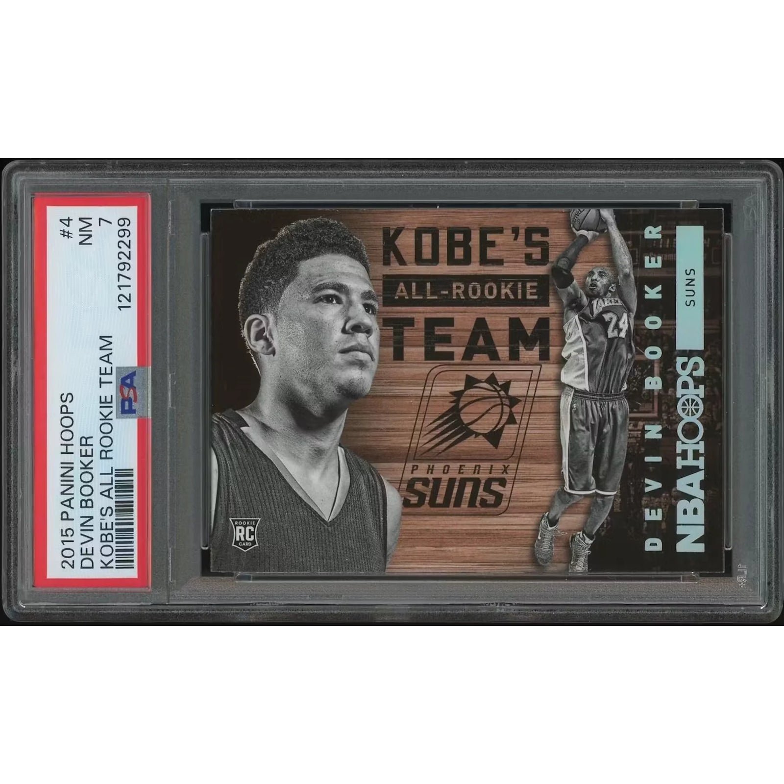 Devin Booker 2015-16 Panini Hoops #4 Rookie Card | PSA 7 NM