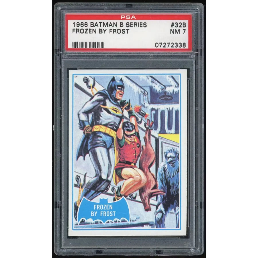 1966 Topps Blue Batman #32B Frozen By Frost | PSA 7