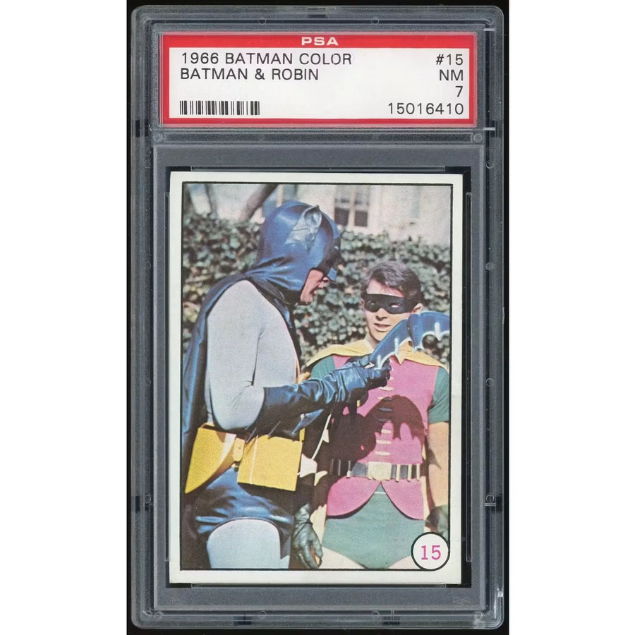 1966 Topps Batman Color Puzzle Back #15 Card | PSA 7