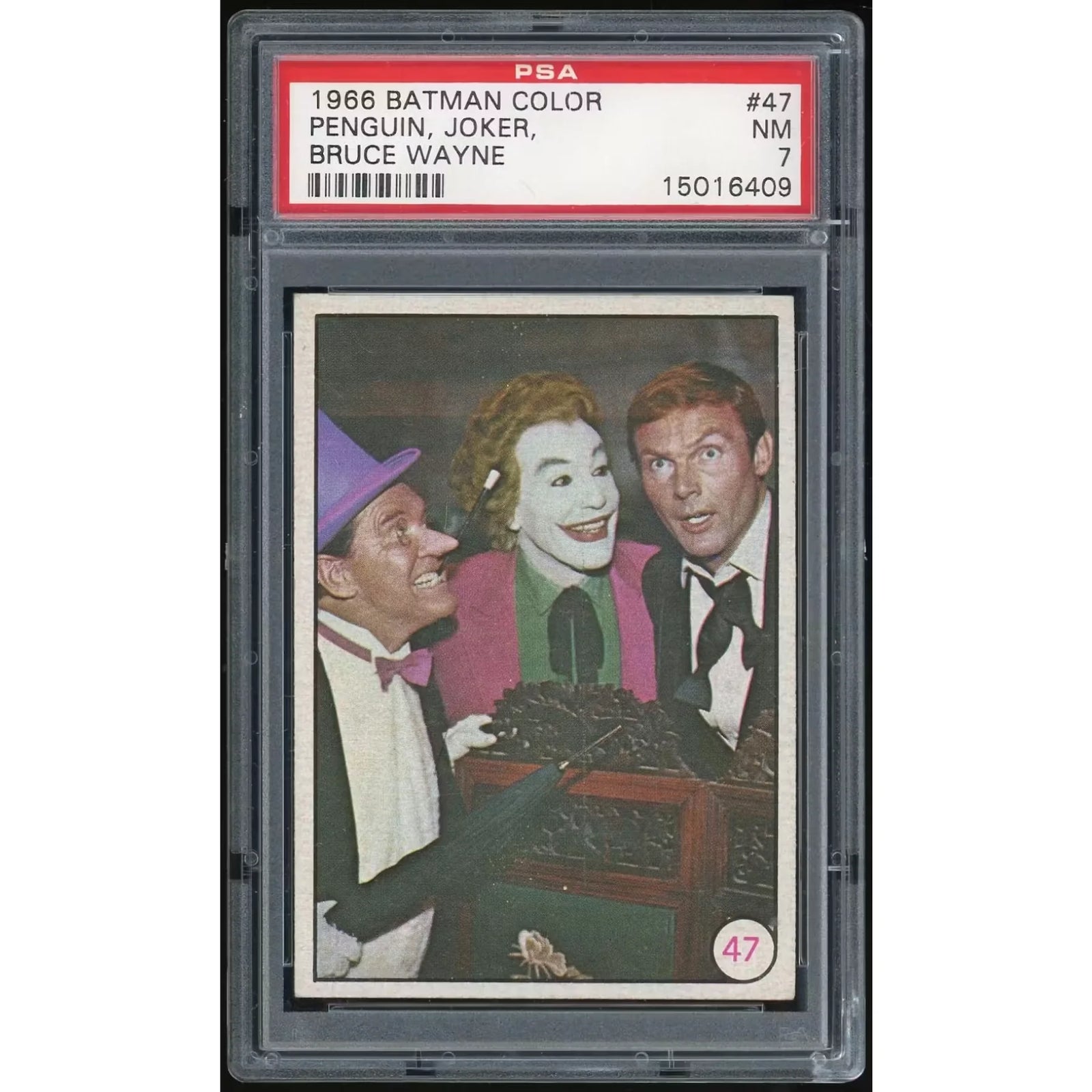 1966 Topps Batman Color Puzzle Back #47 Card | PSA 7
