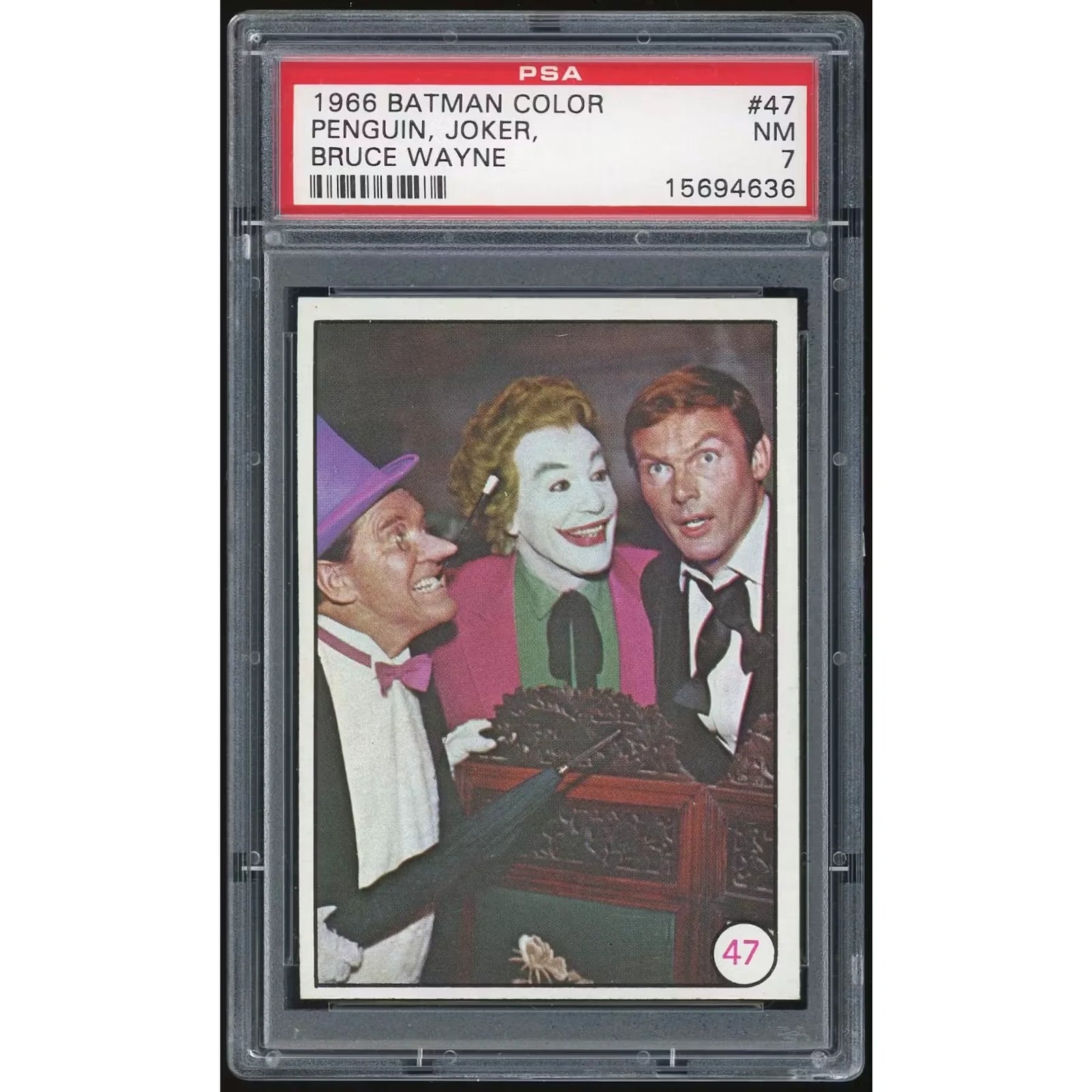 1966 Topps Batman Color Puzzle Back #47 | PSA 7